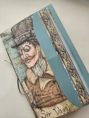 "STEAMPUNK ESCAPADE" Handmade Junk Journal FULLY Decorated +60pcs Ephemera 55pgs